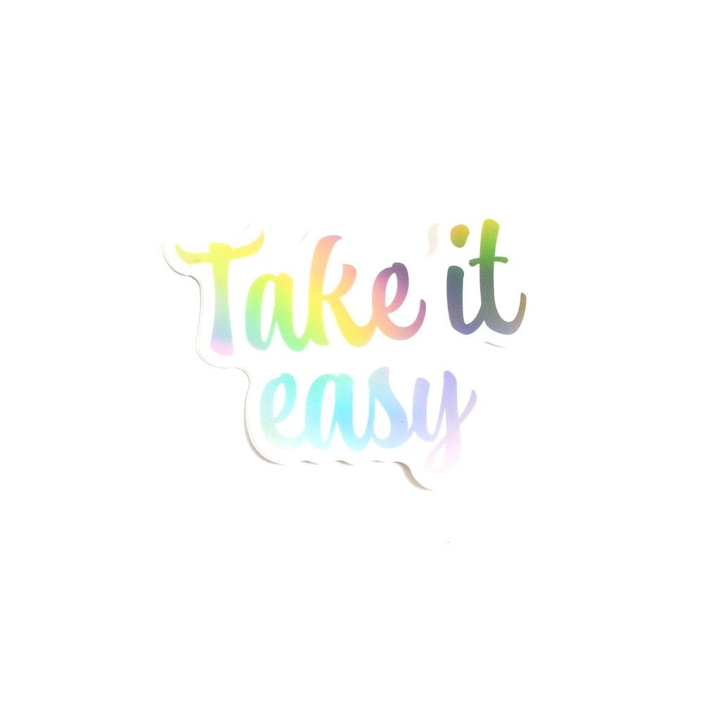 Stickers Northwest, Stickers, Art & School, 3", 521350, Take it Easy